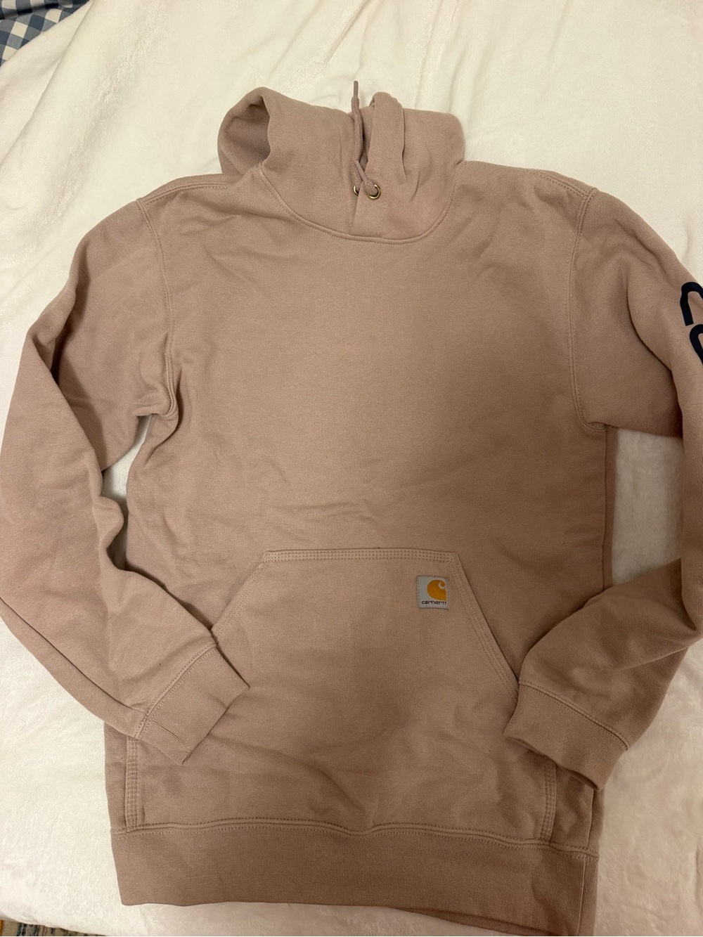 Carhartt Men’s Taupe Pullover Hooded Sweatshirt